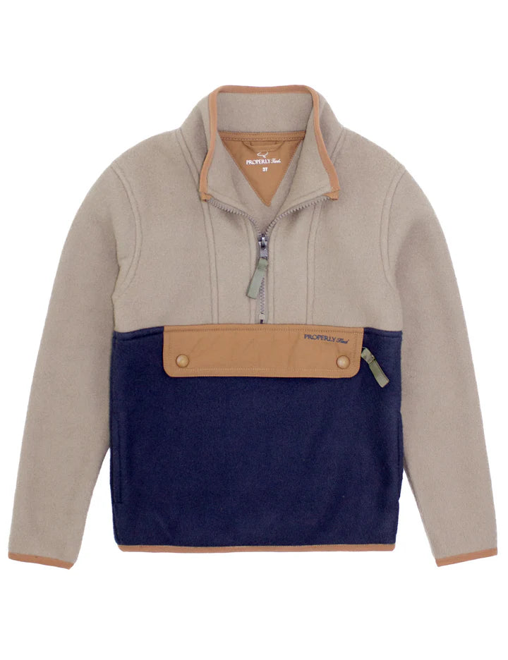 Properly Tied Boys Wallaby Pullover, Lake