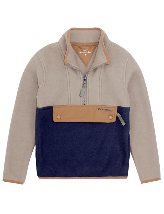 Properly Tied Boys Wallaby Pullover, Lake