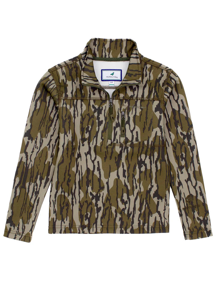 Properly Tied Youth Boys Arctic Pullover Mossy Oak Original Bottomland