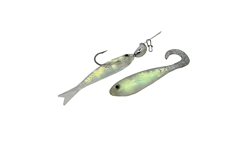 Z-Man CB-FBMINI116-02 Chatterbait Flashback Mini Bladed Swim Jig, 1/16 oz, Silver/Natural