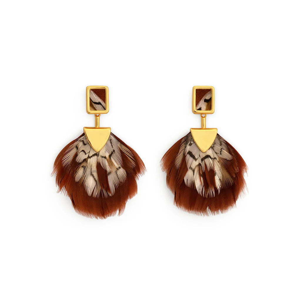 Brackish Penelope Bezel Drop Earring