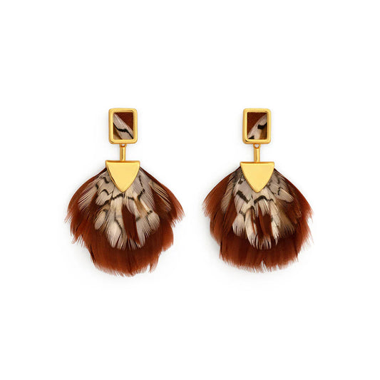 Brackish Penelope Bezel Drop Earring
