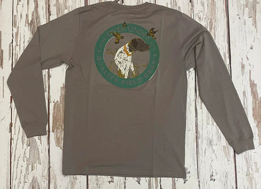 Over Under Youth Long-sleeved  Pointer hunting tee- Hurricane