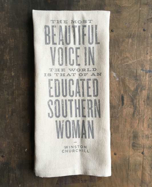 Southern Fried Design Barn The Most Beautiful Voice In The World Kitchen Towel