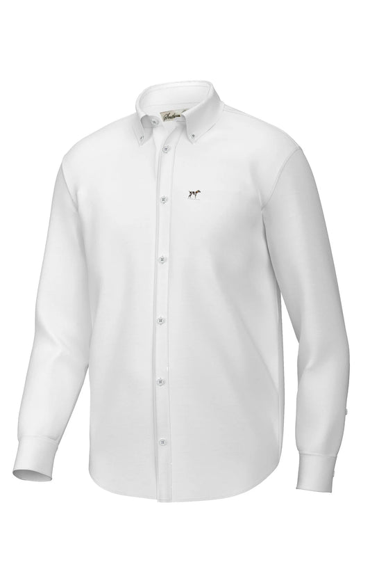 Southern Point Hadley Classic Long Sleeve Button Down, Solid White