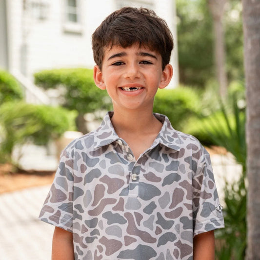 Burlebo Youth Polo - Classic Deer Camo