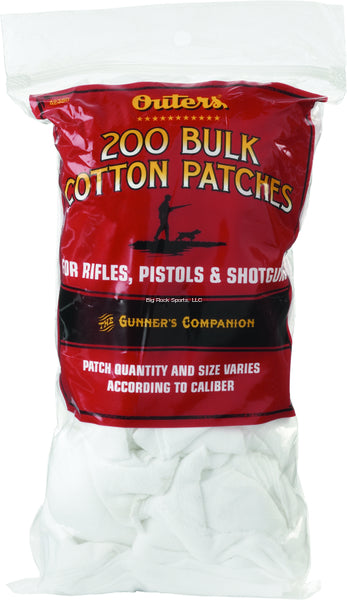 Outers 42380 Cotton Bulk Cleaning Patches, ALL SIZES- 200 CT