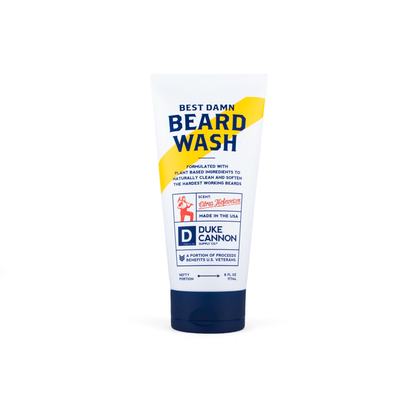 Duke Cannon Best Damn Beard Wash, Citrus Hefeweizen