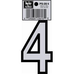 Hy-Ko 3-1/4" White Reflective Vinyl #4