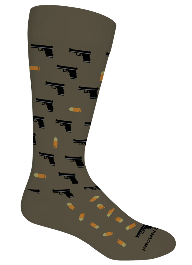 Brown Dog Hosiery 2nd Amendment Crew Socks