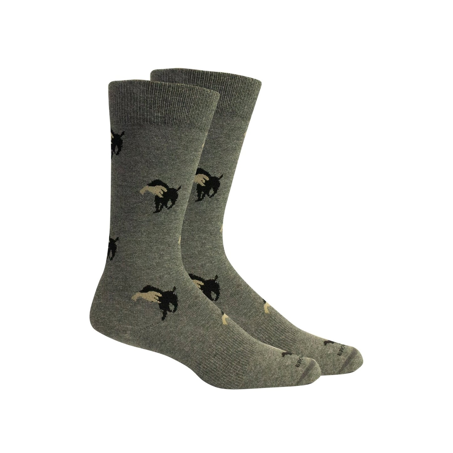 Brown Dog Hosiery Church Grey Heather Socks