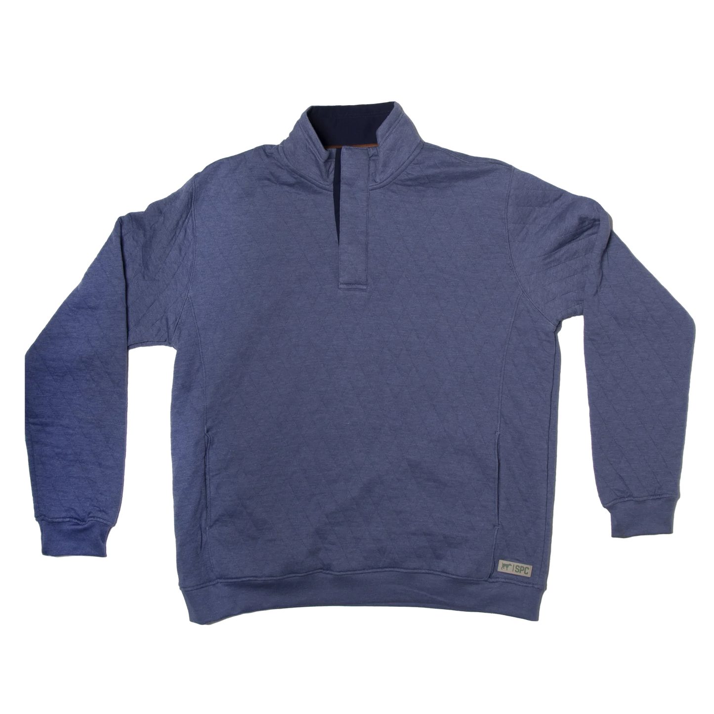 Southern Point Co. Harper Quilted Snap Pullover, Slate Blue