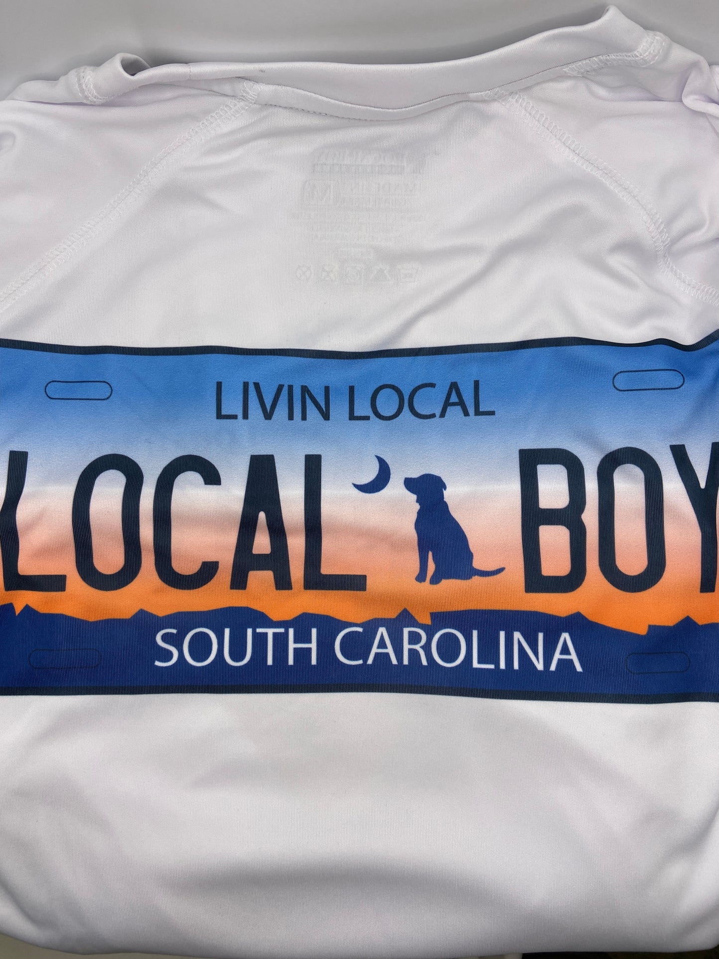 Local Boy South Carolina License Plate Performance Shirt