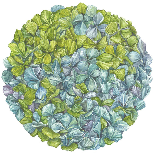 Hester & Cook Die-Cut Hydrangea Placemats
