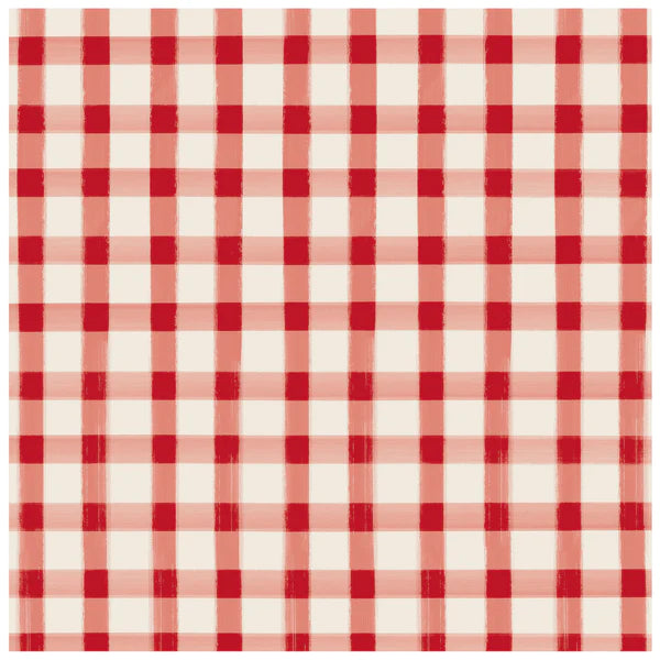 Hester & Cook Red Painted Cocktail Napkins