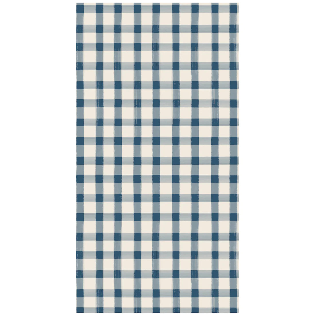 Hester & Cook Navy Painted Check Guest Napkins