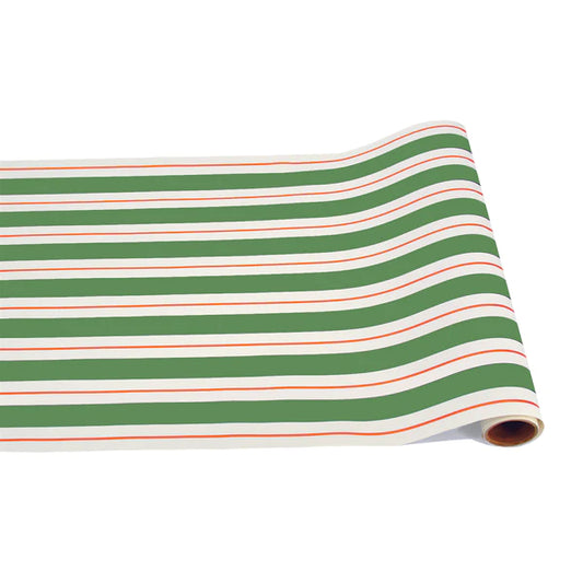 Hester & Cook Green & Red Awning Stripe Runner