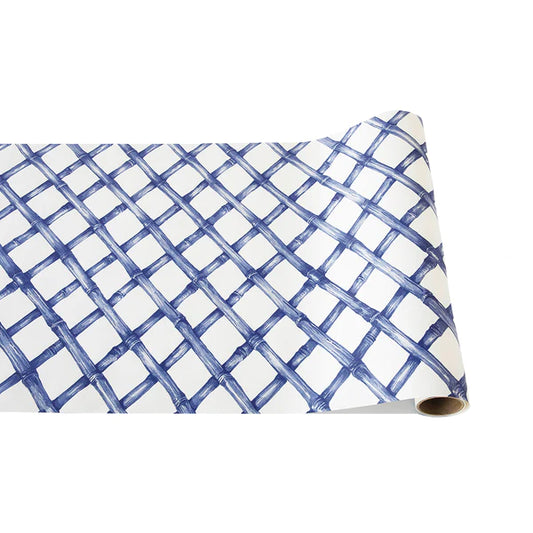 Hester & Cook Blue Lattice Runner