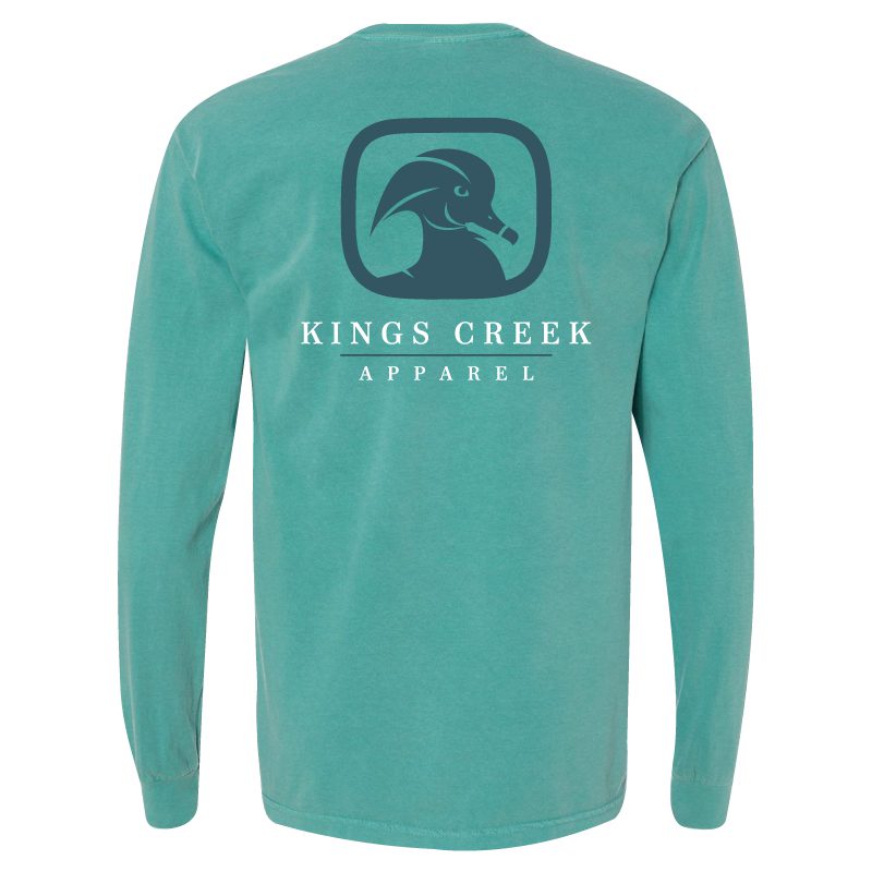 Kings Creek Apparel Long Sleeve Logo- Teal