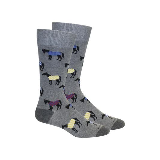 Brown Dog Hosiery Meriwether- Light Grey Heather