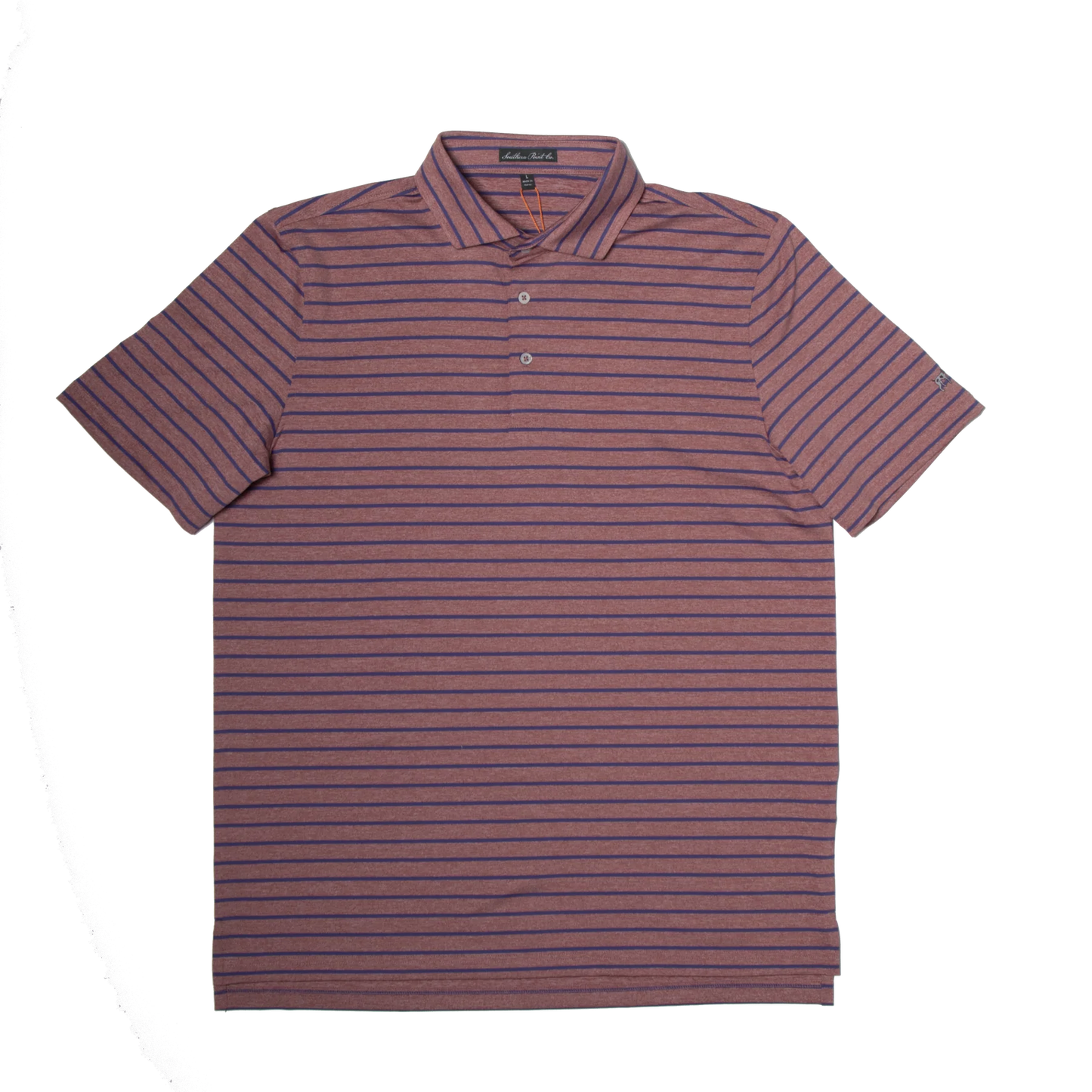 Southern Point Co. Performance Polo, Red Navy Stripe