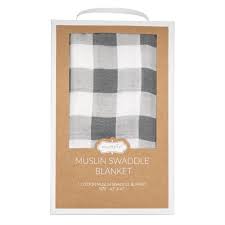 MUSLIN GINGHAM SWADDLE BLANKET