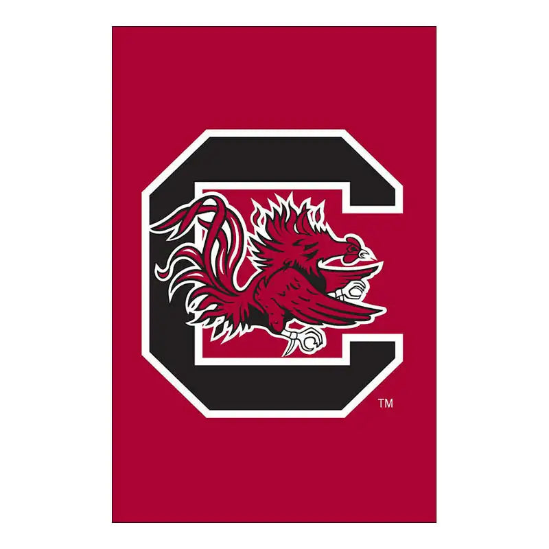 University Of South Carolina Gamecocks Applique Flag