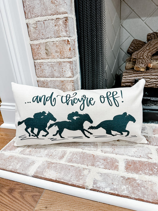 And They're Off Pillow
