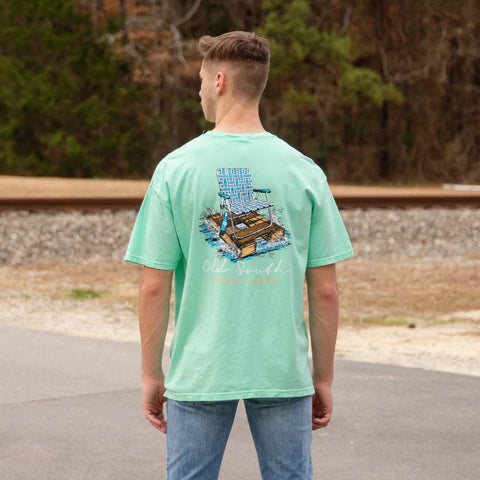 Old South LAWN CHAIR - SHORT SLEEVE Blue