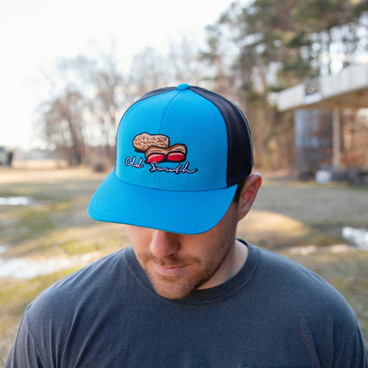 Old South Peanut Pile Trucker Ocean Blue/Charcoal