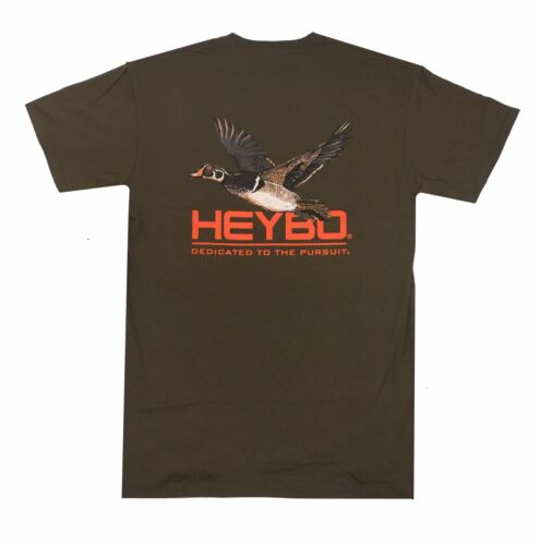 Heybo Flying Wood Duck Coffee Short Sleeve T-Shirt