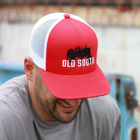 Old South Tractor Trucker Red/White